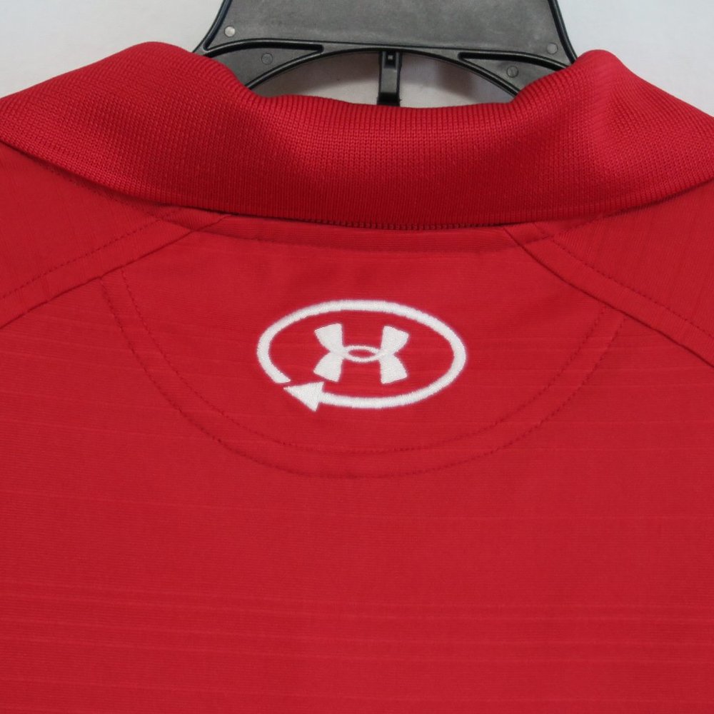 NWT Under Armour Red Golf Championship Heatgear Polo Shirt Size L MSRP $75 - Picture 7 of 8